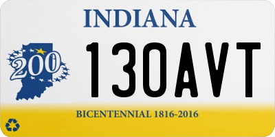 IN license plate 130AVT