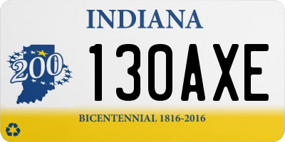 IN license plate 130AXE