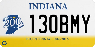 IN license plate 130BMY