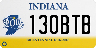 IN license plate 130BTB