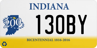 IN license plate 130BY
