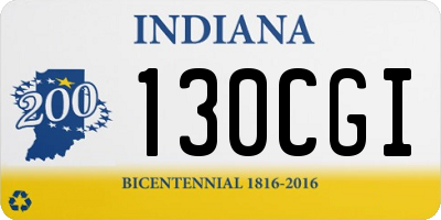IN license plate 130CGI