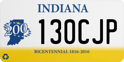 IN license plate 130CJP