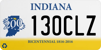 IN license plate 130CLZ