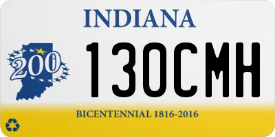 IN license plate 130CMH