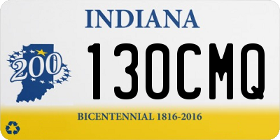 IN license plate 130CMQ
