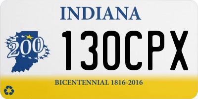 IN license plate 130CPX