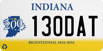 IN license plate 130DAT
