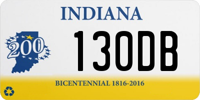 IN license plate 130DB