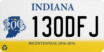 IN license plate 130DFJ