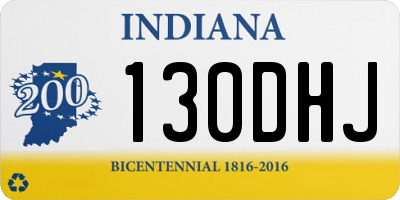 IN license plate 130DHJ