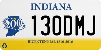 IN license plate 130DMJ