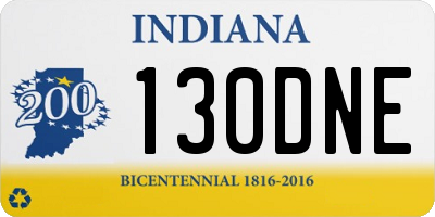 IN license plate 130DNE
