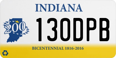 IN license plate 130DPB