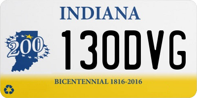 IN license plate 130DVG