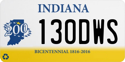 IN license plate 130DWS