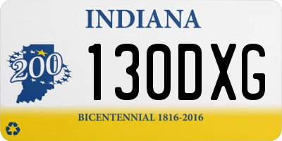 IN license plate 130DXG