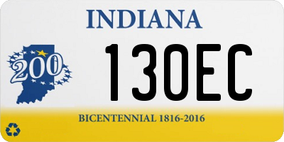 IN license plate 130EC