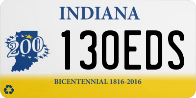IN license plate 130EDS