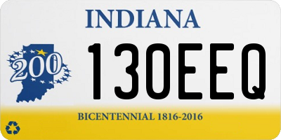 IN license plate 130EEQ