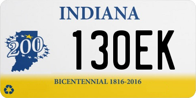 IN license plate 130EK