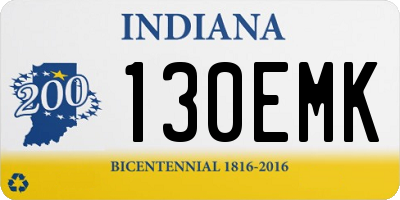 IN license plate 130EMK