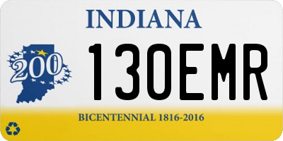 IN license plate 130EMR