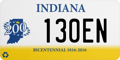 IN license plate 130EN