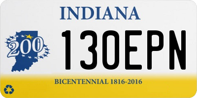 IN license plate 130EPN