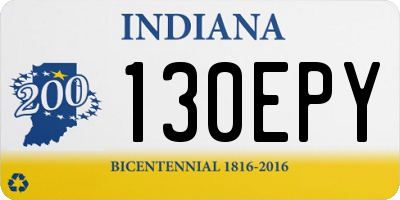 IN license plate 130EPY