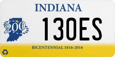 IN license plate 130ES