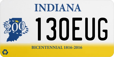 IN license plate 130EUG