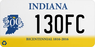 IN license plate 130FC