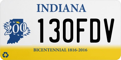 IN license plate 130FDV