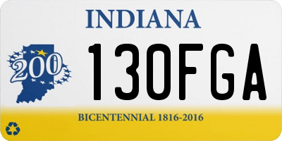 IN license plate 130FGA