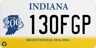 IN license plate 130FGP