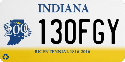IN license plate 130FGY