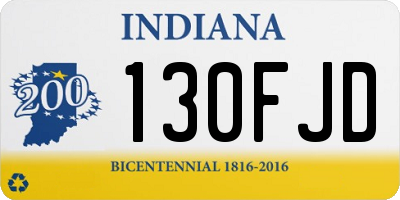 IN license plate 130FJD