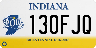 IN license plate 130FJQ