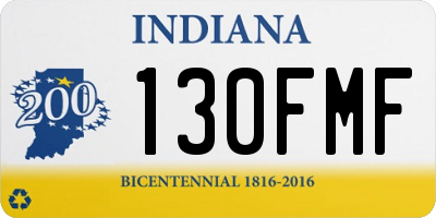IN license plate 130FMF