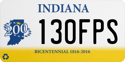 IN license plate 130FPS