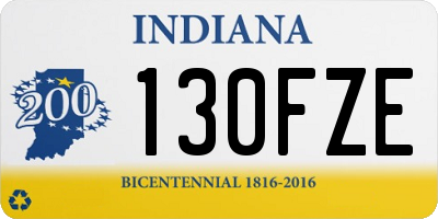 IN license plate 130FZE
