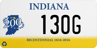 IN license plate 130G