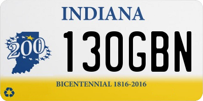 IN license plate 130GBN