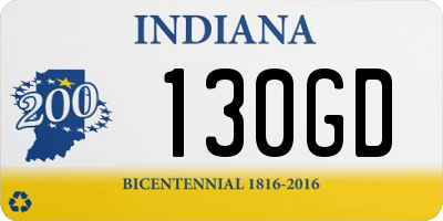 IN license plate 130GD