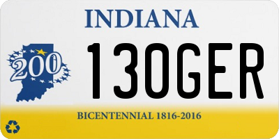 IN license plate 130GER