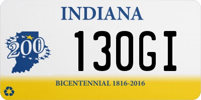 IN license plate 130GI