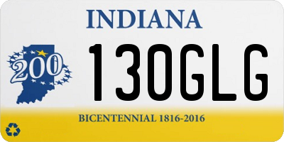IN license plate 130GLG