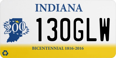 IN license plate 130GLW