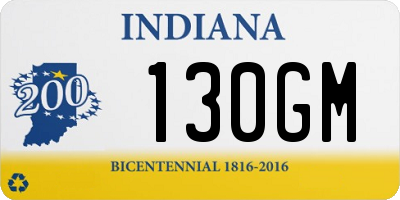 IN license plate 130GM